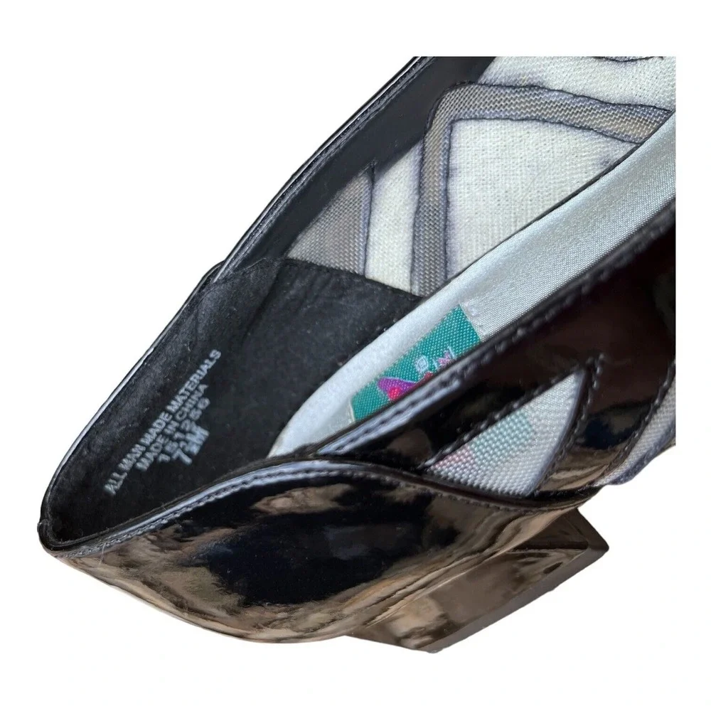 Air Flex Shoes Womens Size 7.5 M‎ 151256 Slip-On Black White Geo 2